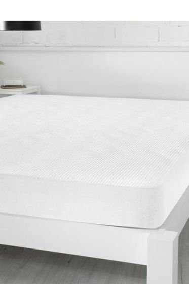 3D Kapitoneli Sıvı Geçirmez 180X200cm Fitted Çift Kişilik Alez - Çeyiz Diyarı