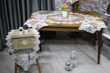 Alara 5 Parça Salon Takımı Beyaz - 1