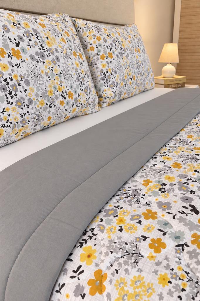 Alessa %100 Pamuk Elyaf Dolgulu 200x230 cm Çift Kişilik Pike Takımı - 3