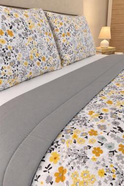 Alessa %100 Pamuk Elyaf Dolgulu 200x230 cm Çift Kişilik Pike Takımı - 3