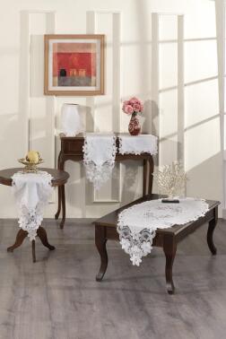 Alessa Salon Takımı 5 Parça Krem - 1
