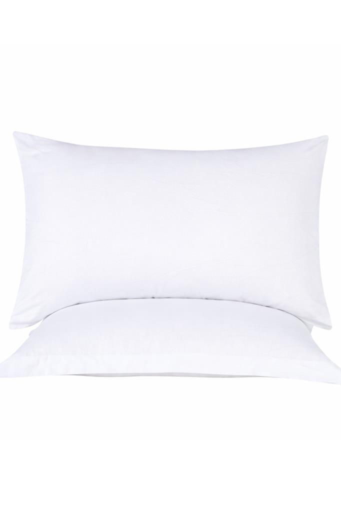 Almond 2'li Yastık Kılıfı Beyaz - 1
