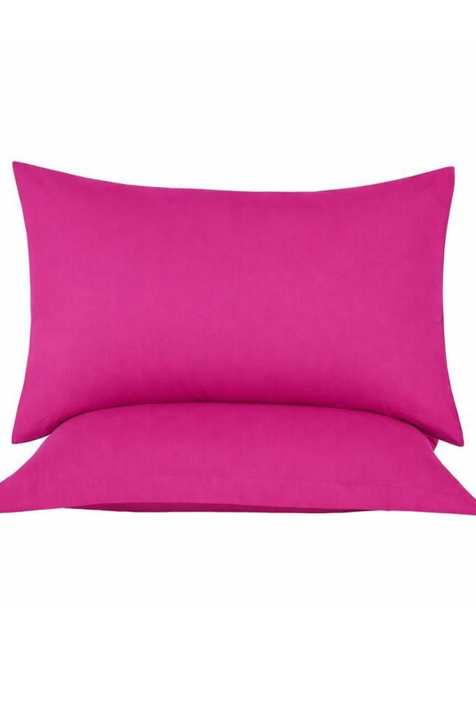 Almond 2'li Yastık Kılıfı Fuşya - 1