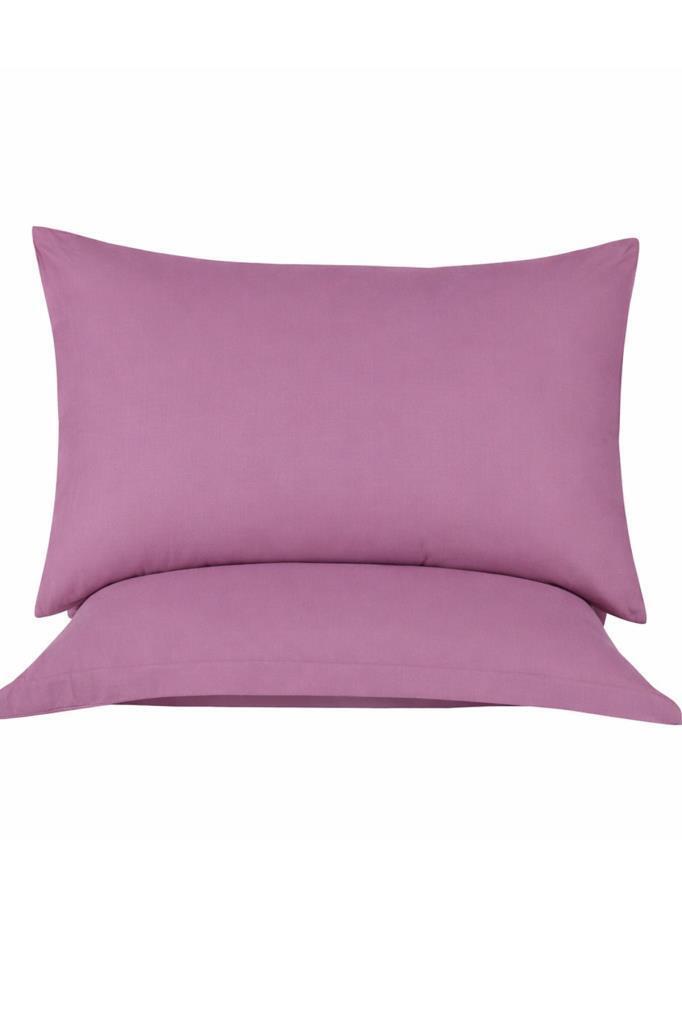 Almond 2'li Yastık Kılıfı Mürdüm - 1