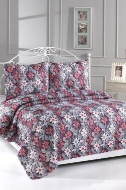 Alvera Ultrasonik Kapitoneli 5D Baskılı Çift Kişilik Pike Takımı - 2