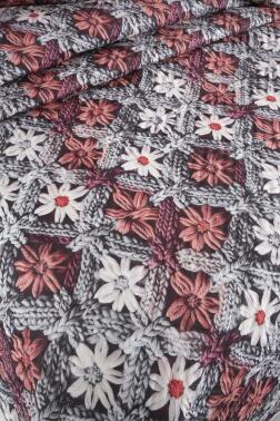 Alvera Ultrasonik Kapitoneli 5D Baskılı Çift Kişilik Pike Takımı - 5