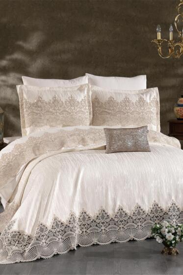 Amanda Gelin Seti 8 Parça Altın - Çeyiz Diyarı