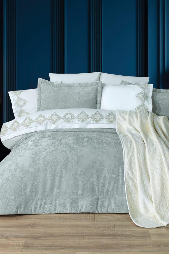 Arbor 10 Parça Battaniyeli Çeyiz Seti Adaçayı - 1