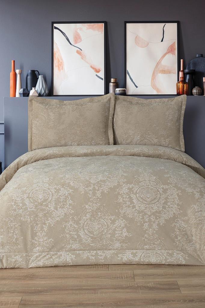 Arbor Elyaf Dolgulu Çift Kişilik 250x255 Cm Yatak Örtüsü Bej - 1