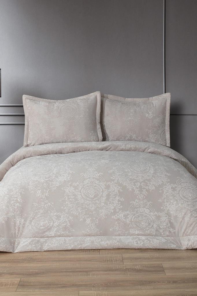 Arbor Elyaf Dolgulu Çift Kişilik 250x255 Cm Yatak Örtüsü Krem - 1