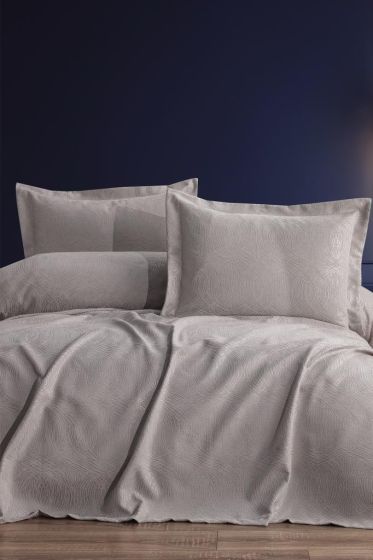 Aren 2 Parça Tek Kişilik Pike Takımı 180x240 Bej - Çeyiz Diyarı