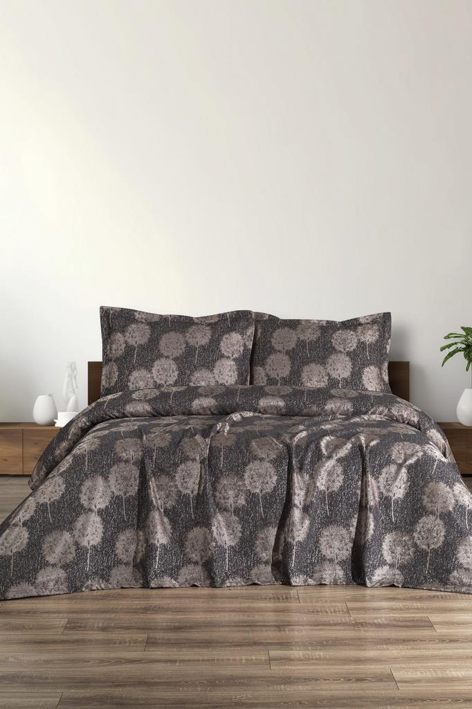 Ares 3 Parça Çift Kişilik Pike Takımı 230x250 Antrasit - 1