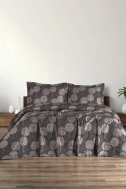 Ares 3 Parça Çift Kişilik Pike Takımı 230x250 Antrasit - 1