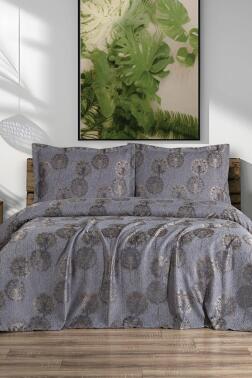 Ares 3 Parça Çift Kişilik Pike Takımı 230x250 Gri - 1