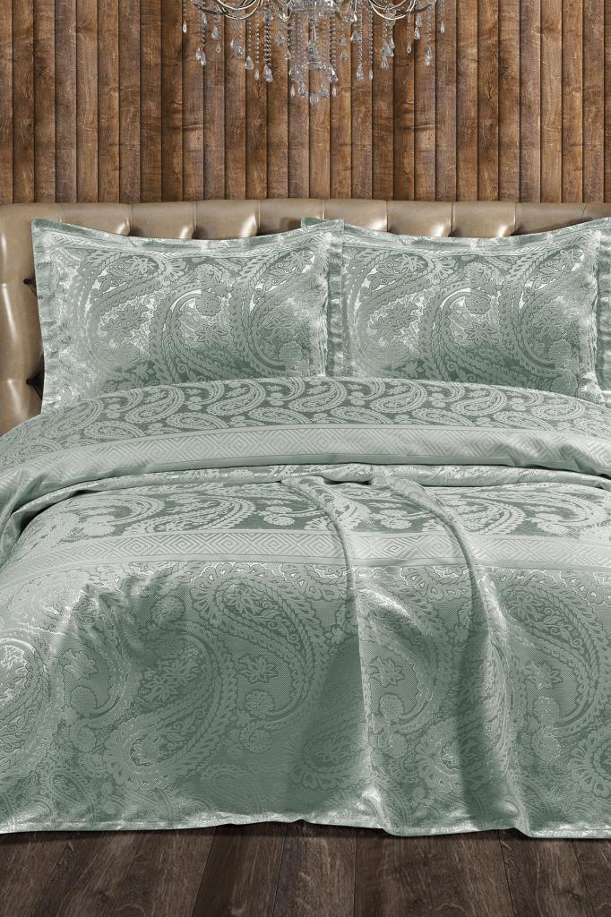 Arlina Şönil Çift Kişilik Yatak Örtüsü 240x260 cm Mint - 1