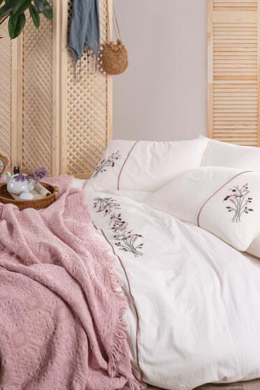 Arya 7 Parça %100 Pamuk Çift Kişilik Pikeli Nevresim Takımı - Çeyiz Diyarı (1)