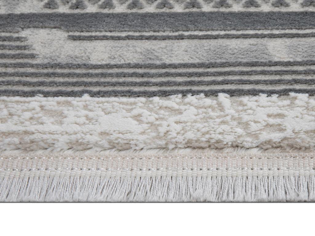 Asel Clasic Gri Bej Dikdörtgen Halı 160x230cm - 4