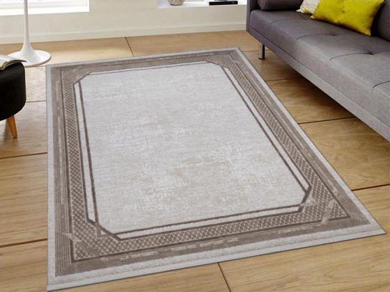 Asel Clasic Krem Bej Dikdörtgen Halı 160x230cm - Çeyiz Diyarı