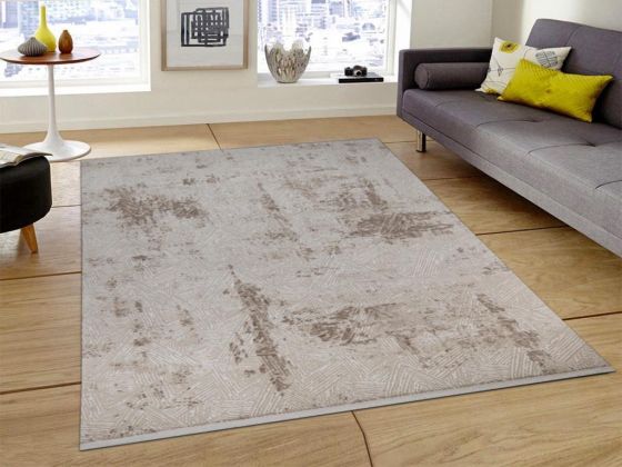 Asel Trigon Krem Bej Dikdörtgen Halı 160x230cm - Çeyiz Diyarı