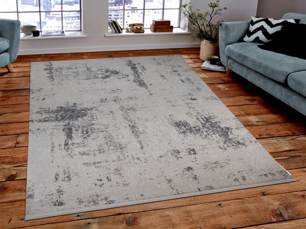 Asel Trigon Mavi Bej Dikdörtgen Halı 160x230cm - 1
