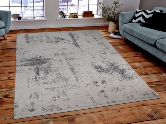 Asel Trigon Mavi Bej Dikdörtgen Halı 160x230cm - Çeyiz Diyarı