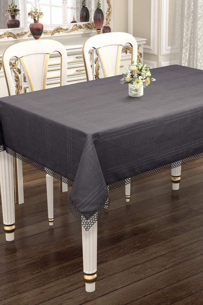 Asu 160x220 cm Tek Masa Örtüsü Antrasit - 1