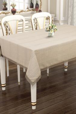 Asu 160x220 cm Tek Masa Örtüsü Cappucino - 1