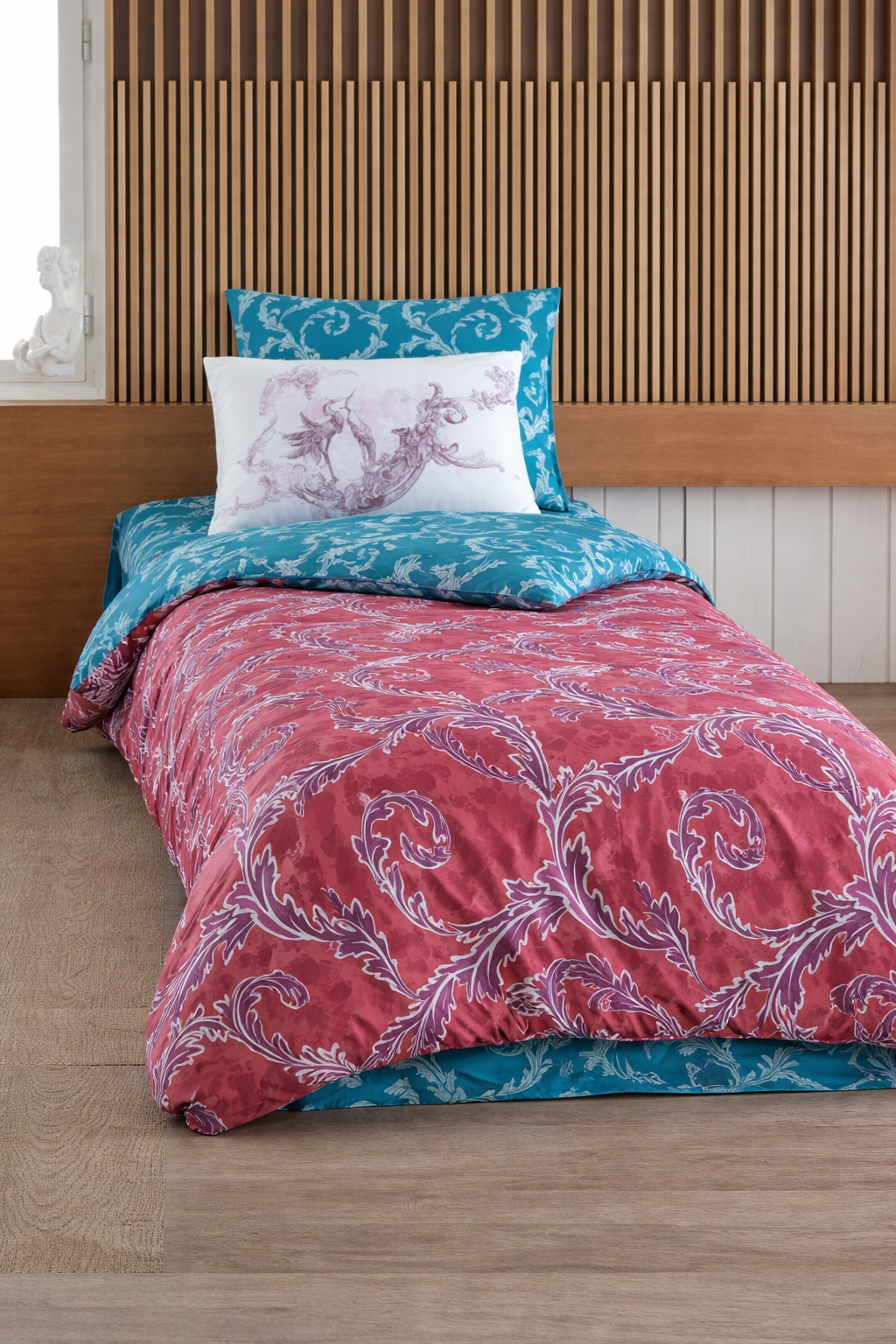 Avangarde Tek Kişilik Ranforce Nevresim Takımı Kırmızı - 1