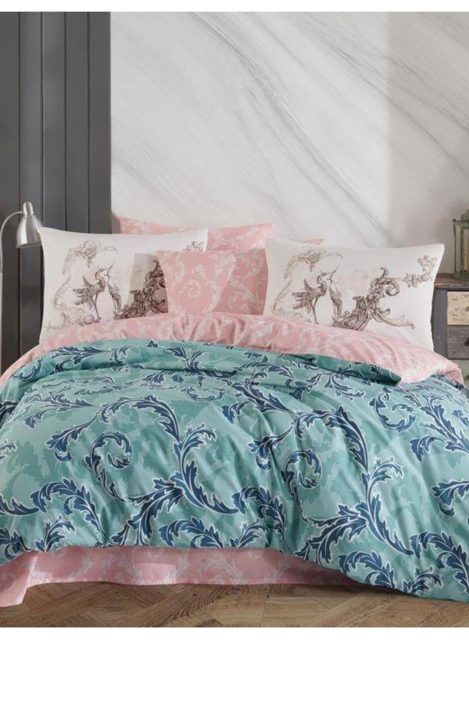 Avangarde Tek Kişilik Ranforce Nevresim Takımı Yeşil - 1