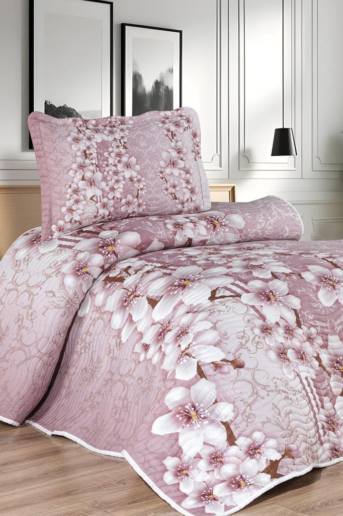 Avena Baskılı Kapitoneli Tek Kişilik Yatak Örtüsü - 1