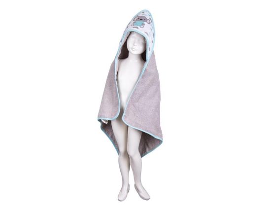 Baby Chain Bebek Pelerini Koala Gri Yeşil - Çeyiz Diyarı