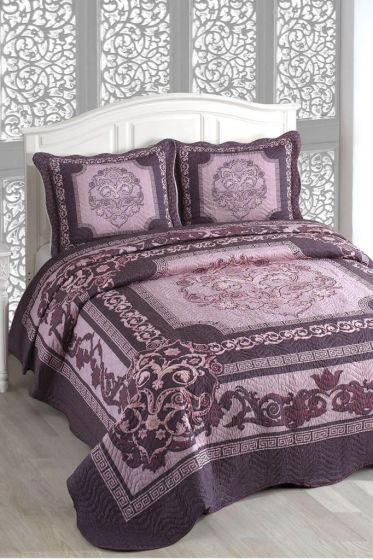 Bella Baskılı Kapitoneli Çift Kişilik Yatak Örtüsü - Çeyiz Diyarı