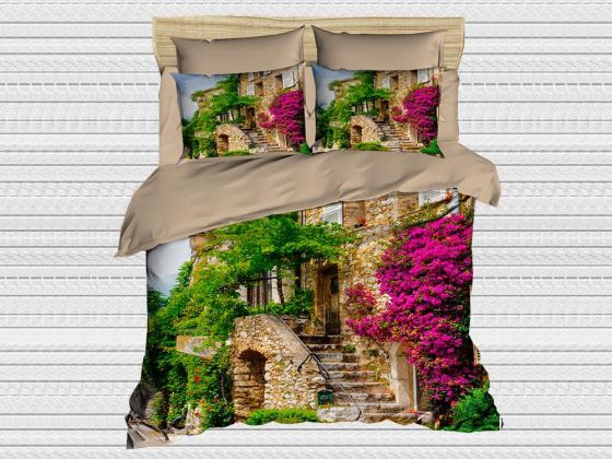 Best Class Dijital Baskılı 3d Çift Kişilik Nevresim Takımı House - Çeyiz Diyarı
