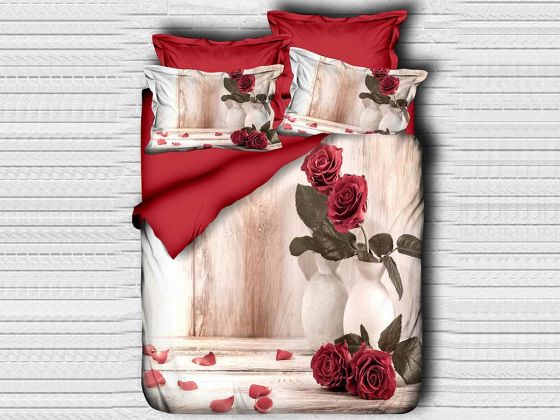 Best Class Dijital Baskılı 3d Çift Kişilik Nevresim Takımı Rose - Çeyiz Diyarı