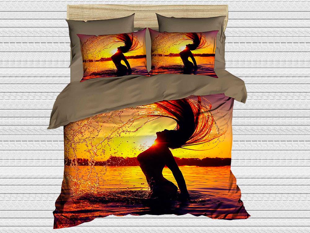 Best Class Dijital Baskılı 3d Çift Kişilik Nevresim Takımı Sunset - 1