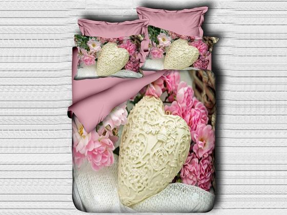 Best Class Dijital Baskılı 3d Tek Kişilik Nevresim Takımı Amour - Çeyiz Diyarı
