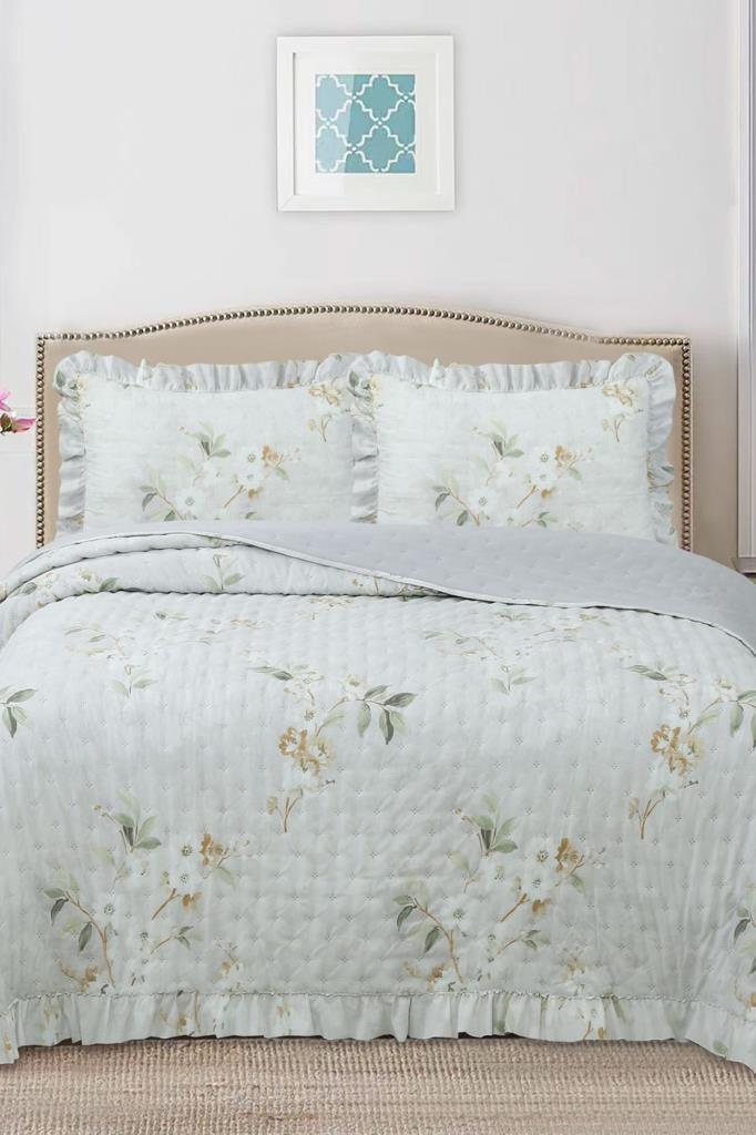 Breeze Bahar Çiçekleri Çift Kişilik Yatak Örtüsü 240x260 - 1