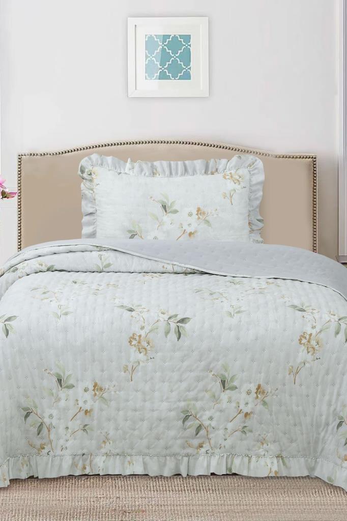 Breeze Bahar Çiçekleri Tek Kişilik Yatak Örtüsü 180x240 - 1