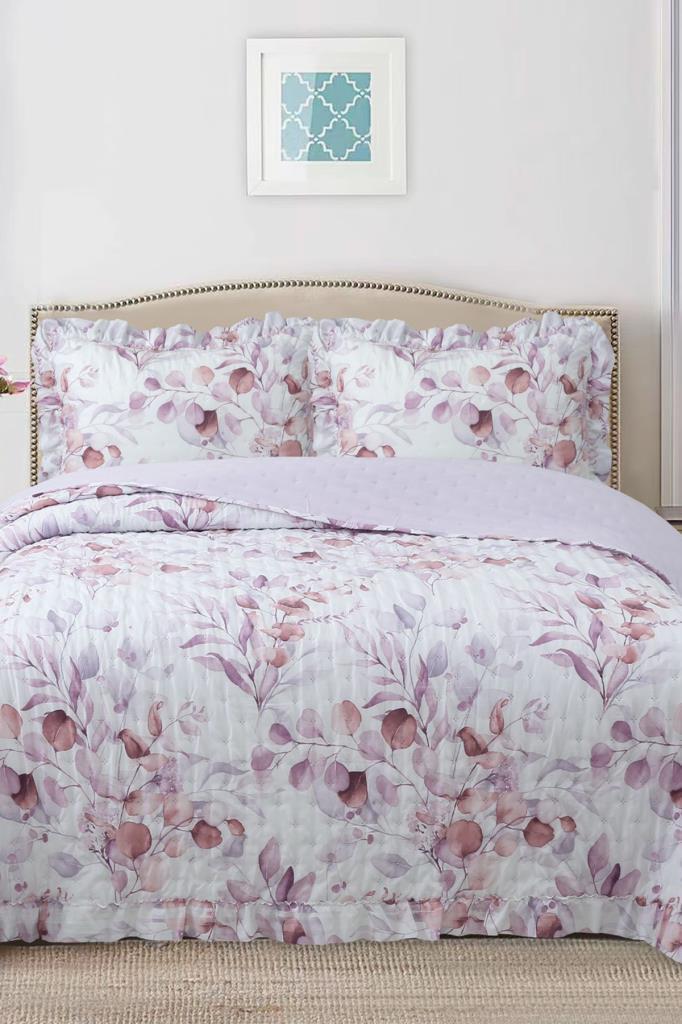 Breeze Çiçek Fısıltısı Çift Kişilik Yatak Örtüsü 240x260 - 1