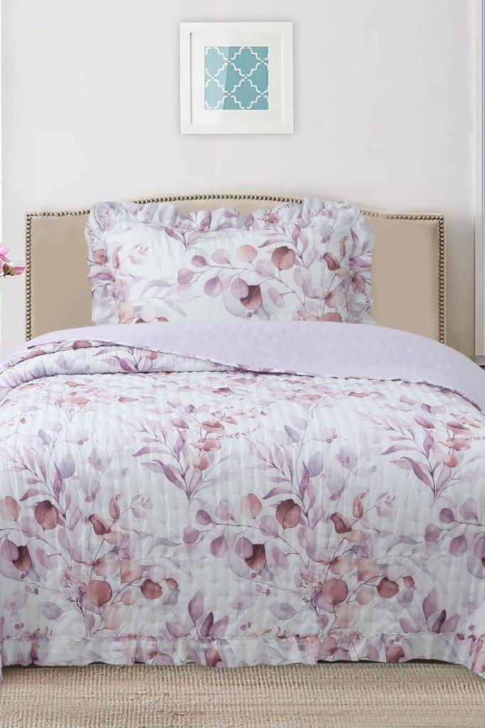 Breeze Çiçek Fısıltısı Tek Kişilik Yatak Örtüsü 180x240 - 1