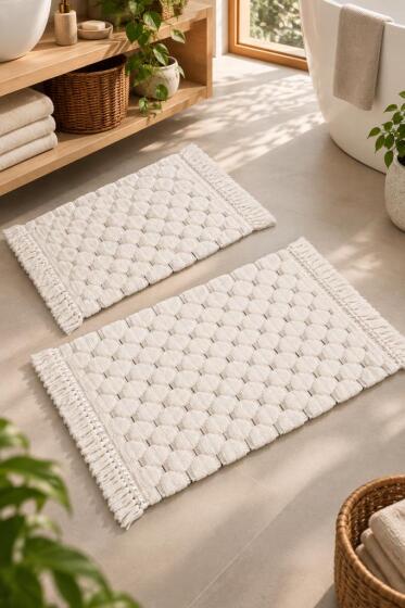 Bubble %100 Pamuk 2li Banyo Paspas Takımı 60x90 cm - 40x60 cm - Çeyiz Diyarı
