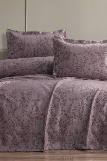 Burçak 2 Parça Tek Kişilik Pike Takımı 180x240 Pudra - Çeyiz Diyarı