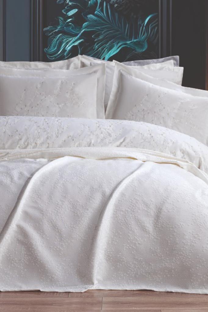 Burçak Gelin Seti 7 Parça Krem - 1