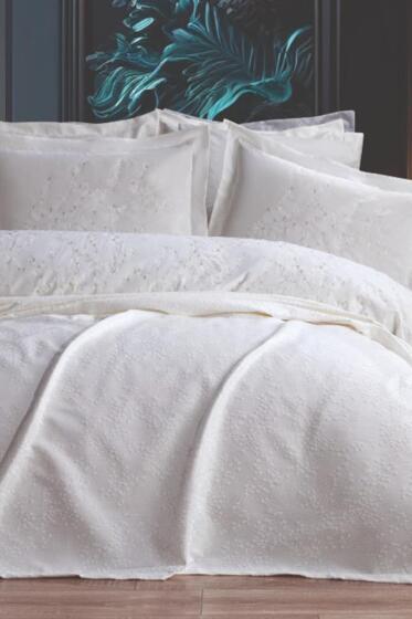 Burçak Gelin Seti 7 Parça Krem - Çeyiz Diyarı