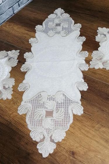 Camilla Nakışlı Yatak Odası Ve Salon Takımı Krem Altın - Çeyiz Diyarı