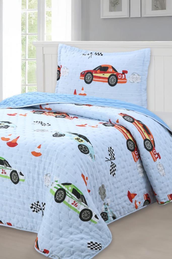 Car Genç Ve Çocuk Tek Kişilik Yatak Örtüsü 180x240 - 1