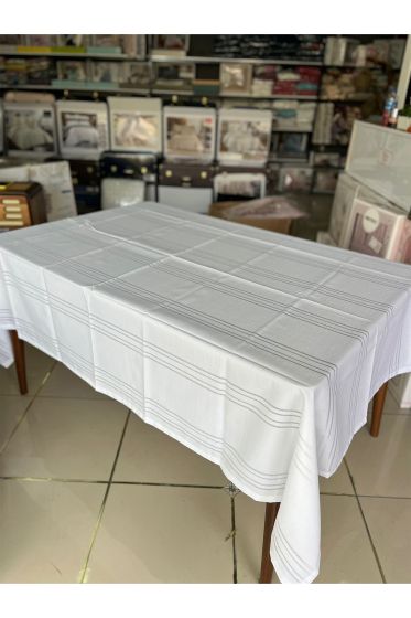 Carinna Life Tek Masa Örtüsü 160x220cm Beyaz - Çeyiz Diyarı