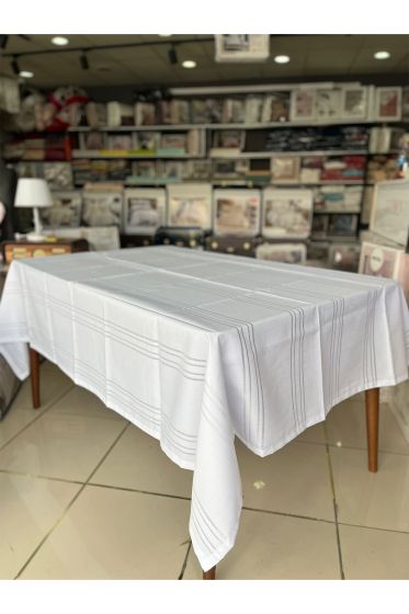 Carinna Life Tek Masa Örtüsü 160x220cm Beyaz - Çeyiz Diyarı (1)