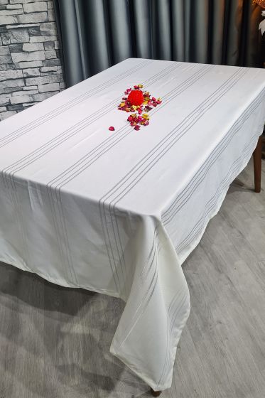 Carinna Life Tek Masa Örtüsü 160x220cm Krem - Çeyiz Diyarı (1)