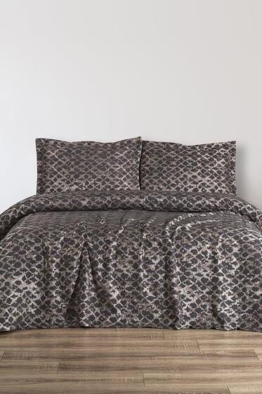 Ceres 3 Parça Çift Kişilik Pike Takımı 230x250 Antrasit - Çeyiz Diyarı